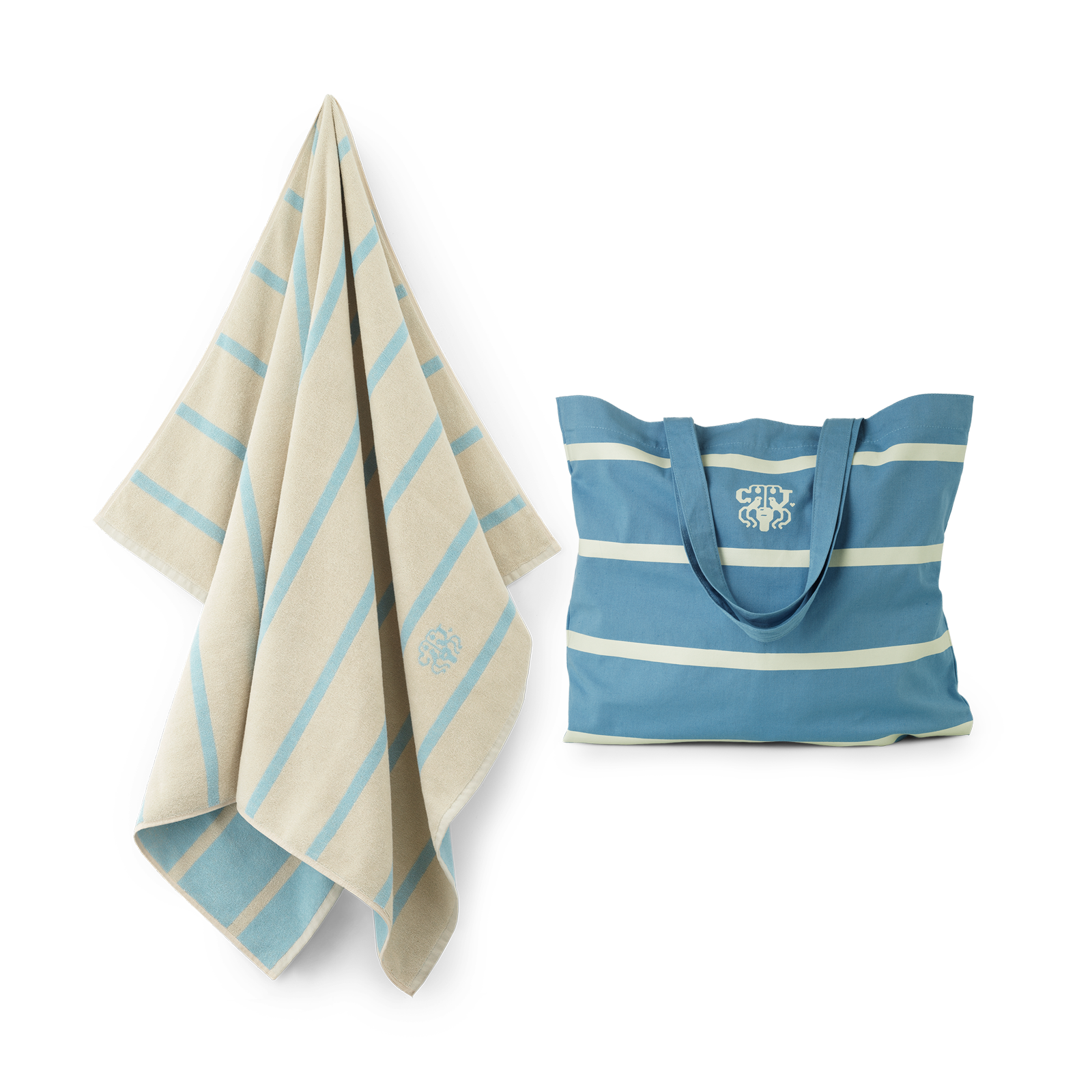 STRANDHÅNDKLÆDE OG STRANDTASKE
