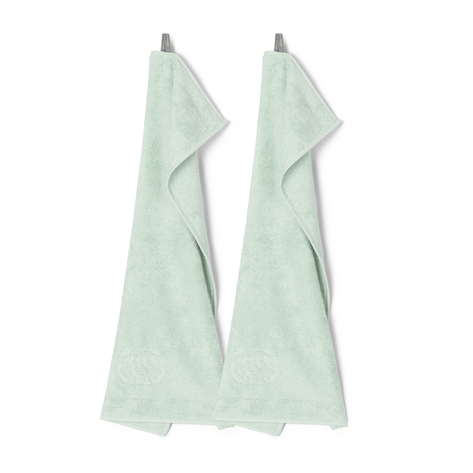 2 stk. Gæstehåndklæder, Glass Green
